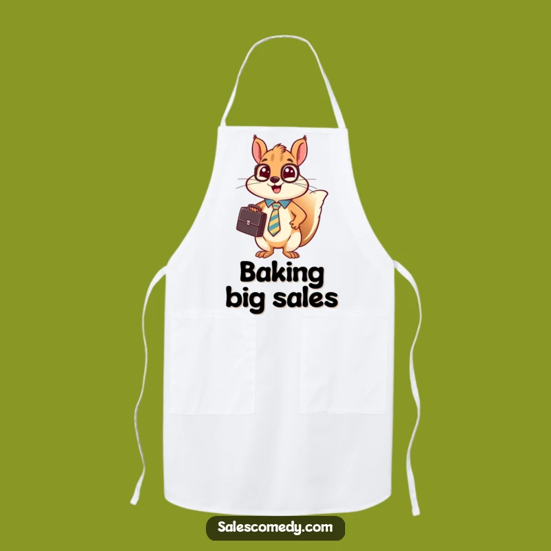 Funny Squirrel Chef Apron - Humorous Kitchen Pitch for Foodies