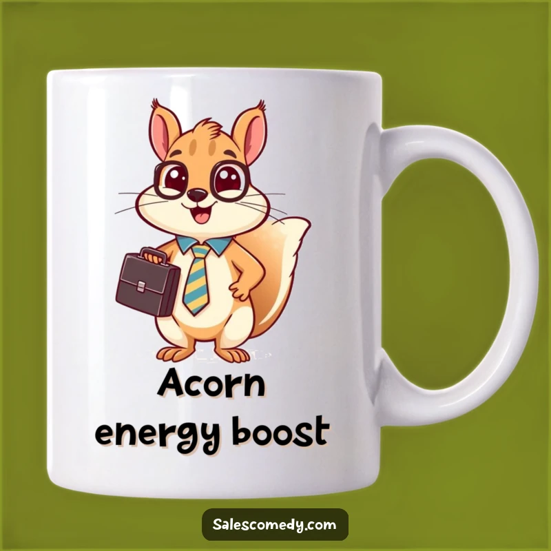 Funny Squirrel Sales Mug - Busy Pitcher Gift for Ambitious Professionals