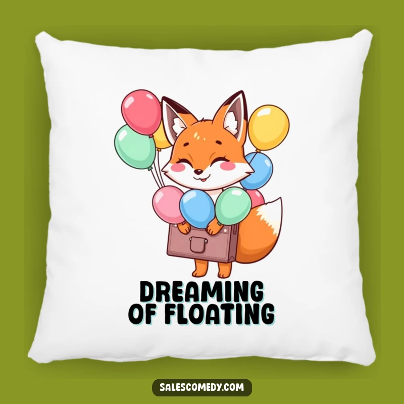 Funny Fox Balloon Briefcase Pillow: Cozy Cheer Bringer, Comfortable Funny Gift