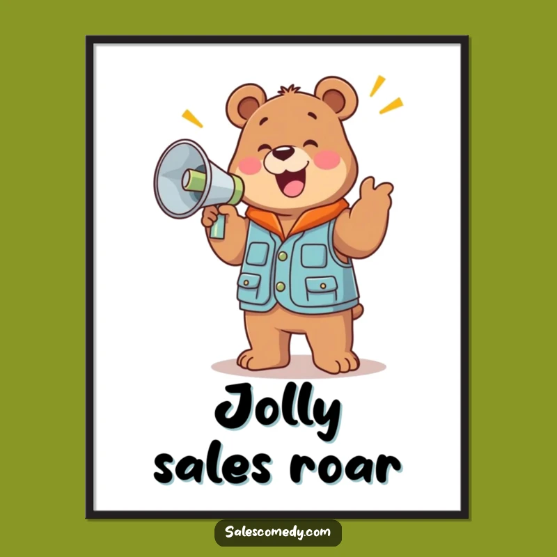 Funny Bear Sales Digital Art - Jolly Decor for Enthusiastic Spaces