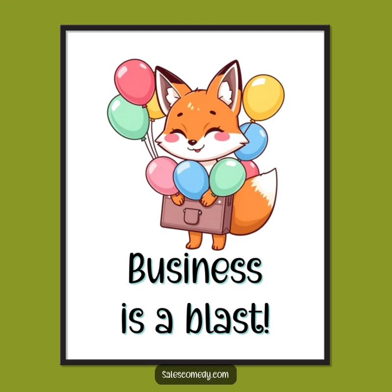 Free Printable Fox Balloon Art: Whimsical Downloadable Gift for Any Occasion