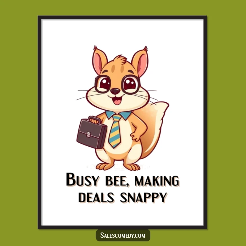 Free Printable Squirrel Sales Wall Art: Funny Downloadable Decor for Your Office