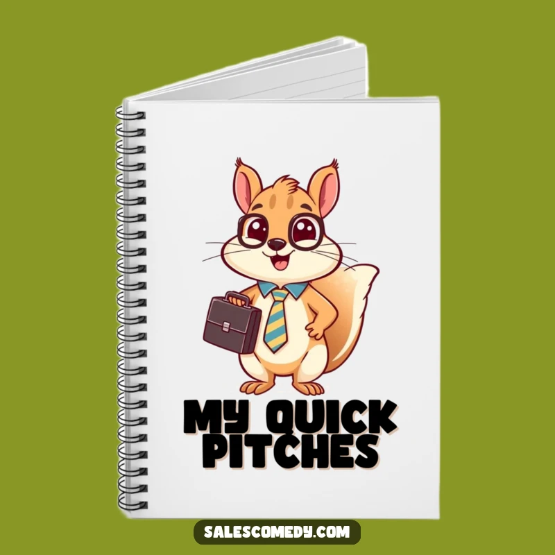 Funny Squirrel Sales Notebook - Busy Professional's Journal