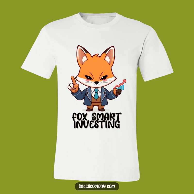 Funny Fox Stock Market T-Shirt - Determined Investor Apparel and Gift